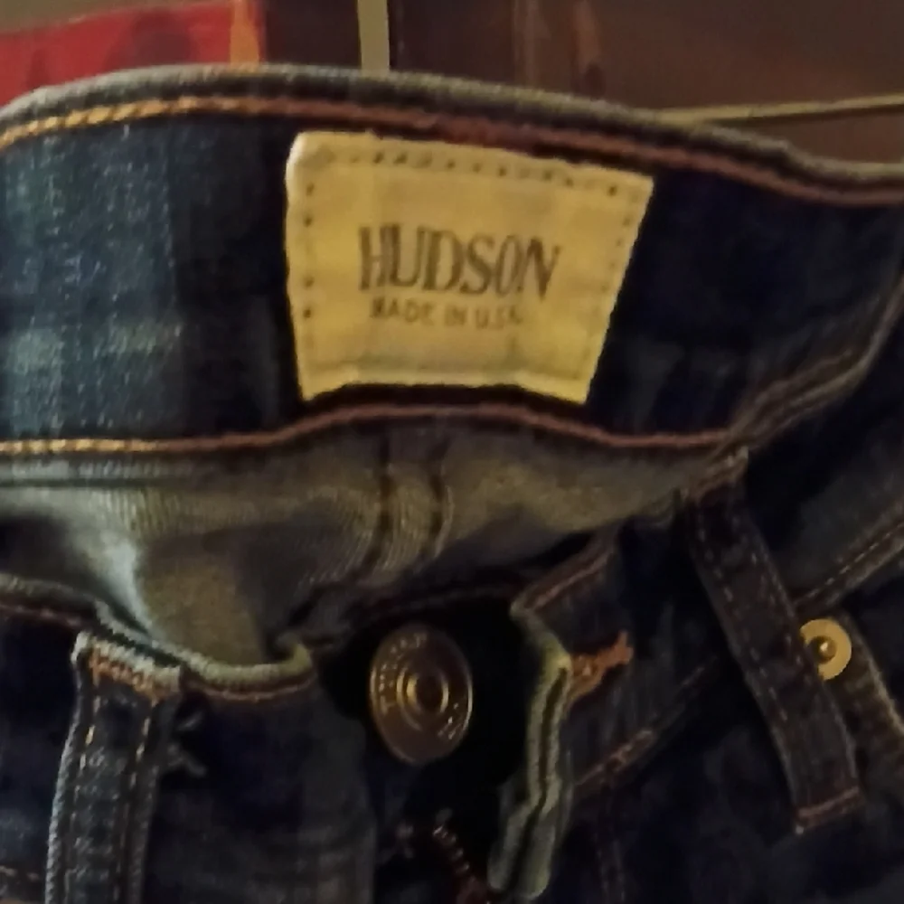 Hudson Jeans Distressed Blue Skinny Jeans - Picture 2 of 7